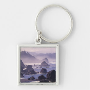 Morning mist along Oregon coast near Nesika, Key Ring