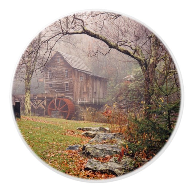Morning Mist Ceramic Knob (Front)