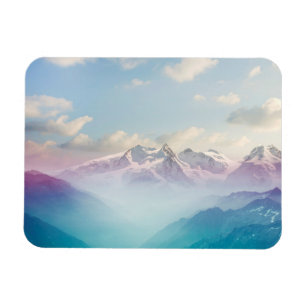 Morning Mist in an Alpine Valley Magnet
