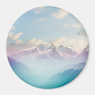 Morning Mist in an Alpine Valley Magnet