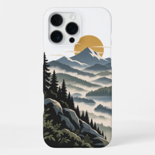 Morning Mist Ridge Modern Nature Phone Case