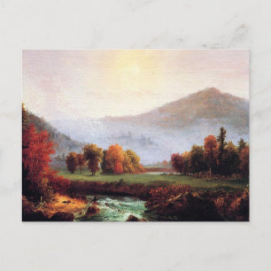 Morning Mist Rising in Plymouth, NH, fine art, Tha Postcard