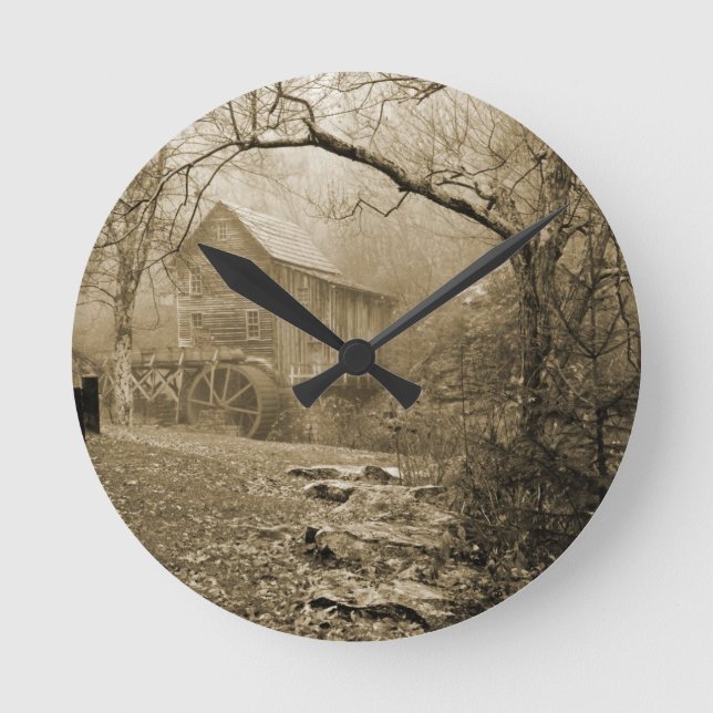 Morning Mist Round Clock (Front)