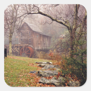 Morning Mist Square Sticker