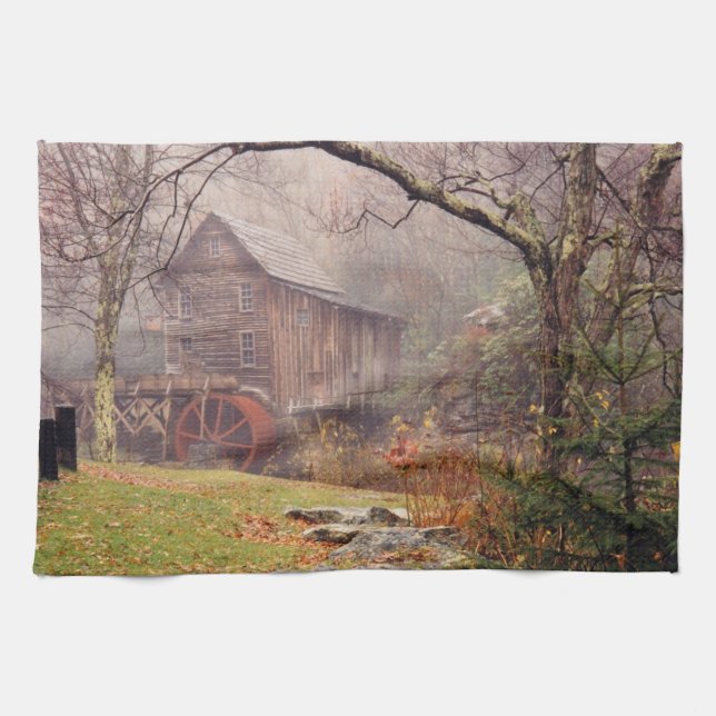 Morning Mist Tea Towel (Horizontal)