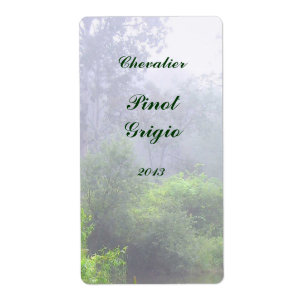 Morning Mist Wine Label