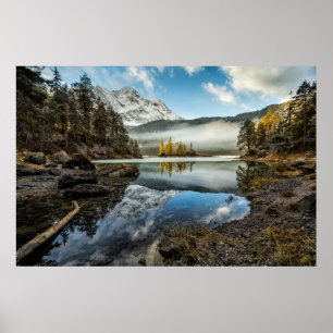 Morning Mood   Lake Eibsee Poster