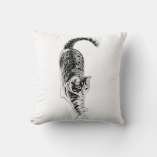 Morning Mood Tabby Cat Pillow