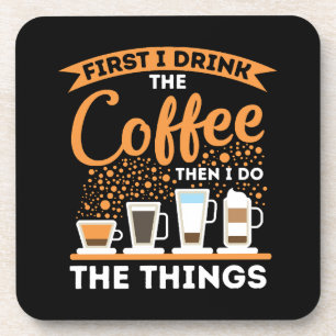 Morning Motivation Boost - Coffee Lover Mantra Coaster