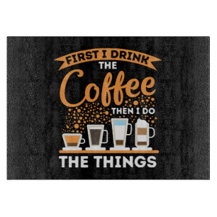 Morning Motivation Boost - Coffee Lover Mantra Cutting Board