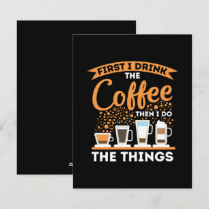 Morning Motivation Boost - Coffee Lover Mantra Holiday Card