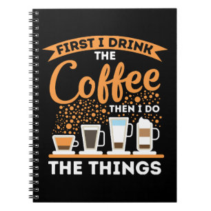 Morning Motivation Boost - Coffee Lover Mantra Notebook