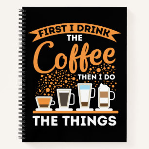 Morning Motivation Boost - Coffee Lover Mantra Notebook