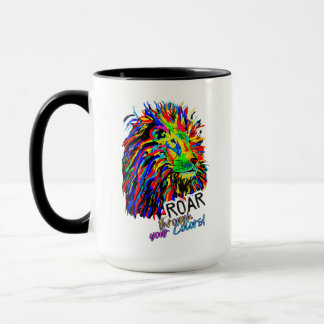 Morning Motivation Lion Mug