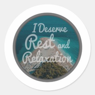 morning motivational sayings for self love classic round sticker