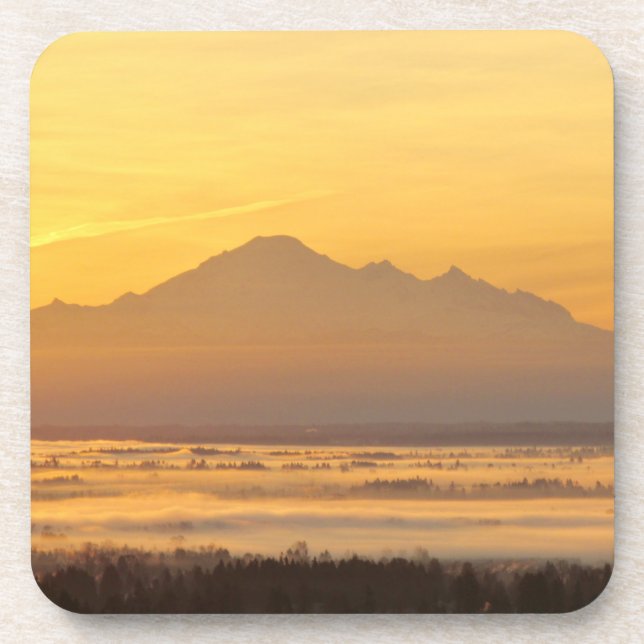 Morning Mountain Magic. Coaster (Front)