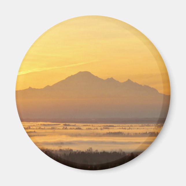 Morning Mountain Magic. Magnet (Front)