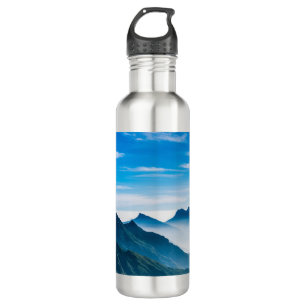 Morning Mountains Mist Landscape 710 Ml Water Bottle