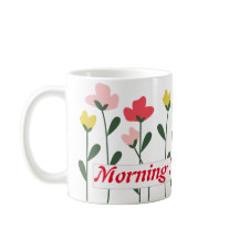 morning mug therapy floral mug