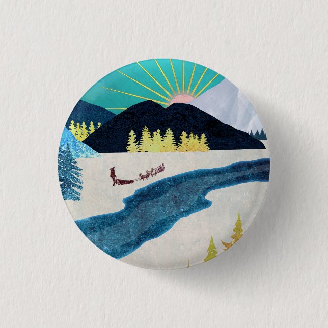 Morning Musher 3 Cm Round Badge (Front)