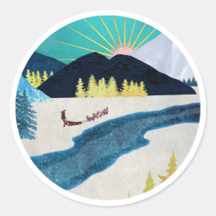 Morning Musher Classic Round Sticker