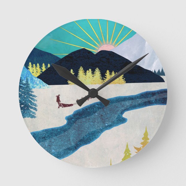 Morning Musher Round Clock (Front)