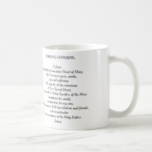 MORNING OFFERING PRAYER MUG