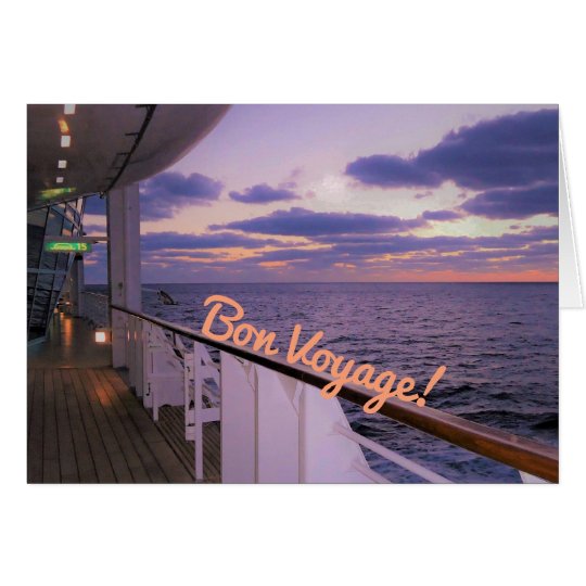 Morning on Deck Bon Voyage Card