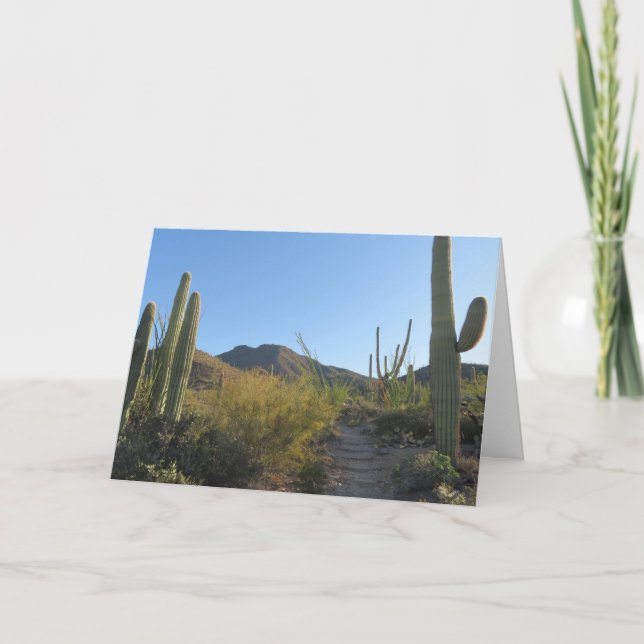 Morning on King Canyon Trail Card (Front)