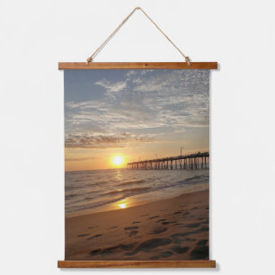 Morning on the beach hanging tapestry