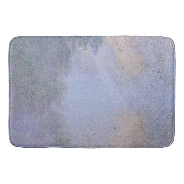 Morning on the Seine near Giverny by Claude Monet Bath Mat (Front)