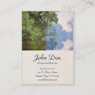 Morning on the Seine near Giverny Claude Monet Business Card