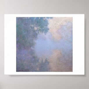 "MORNING ON THE SEINE NEAR GIVERNY" CLAUDE MONET POSTER