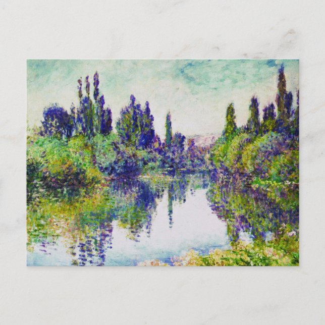 Morning on the Seine, near Vetheuil Claude Monet Postcard (Front)