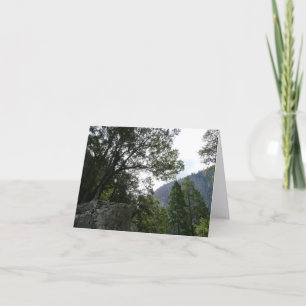 Morning on the Trail to Vernal Falls in Yosemite Note Card