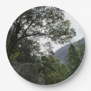 Morning on the Trail to Vernal Falls in Yosemite Paper Plate