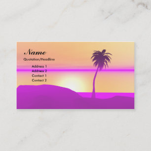 Morning Palm - Island Business Card