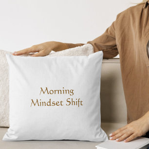 Morning Peace Aura Modern Script Cushion