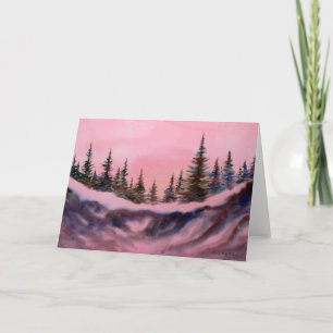 "Morning Pines #2" Country Road Greeting Card