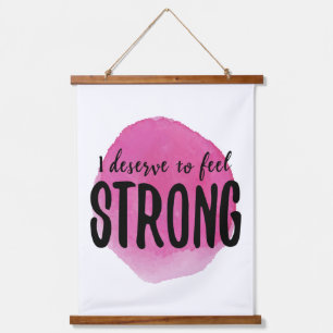 morning positive affirmations to work hard hanging tapestry