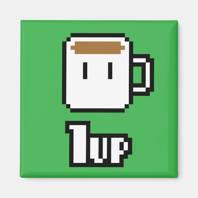 Morning Power-Up Green Magnet (Front)