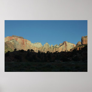 Morning Red Rocks at Zion National Park Poster