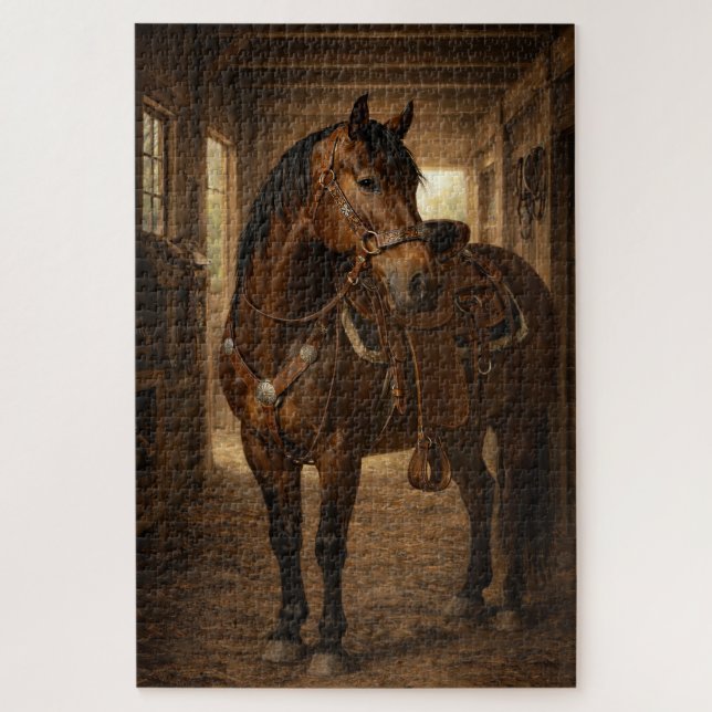 Morning Ride | Horse Art | Puzzle (Vertical)
