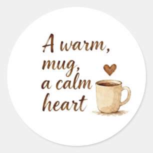 Morning Rituals & Inner Calm Classic Round Sticker