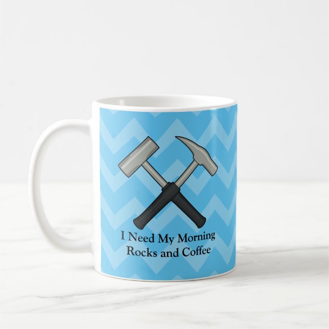 Morning Rocks and Coffee Coffee Mug (Left)