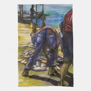 Morning’s Catch, Harbour Island Tea Towel