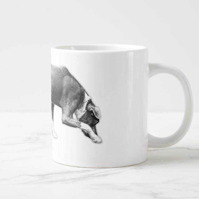 Morning Scout – Sniffing Stride Large Coffee Mug (Right)