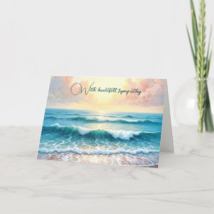 Morning Seascape Sympathy Card