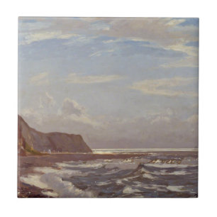 Morning Seashore on the Isle of Wight Ceramic Tile