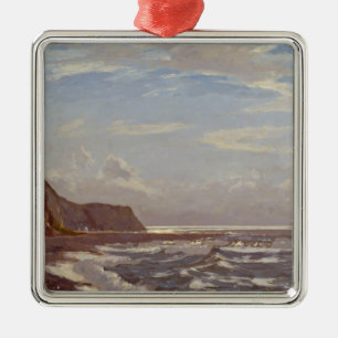 Morning Seashore on the Isle of Wight Metal Ornament